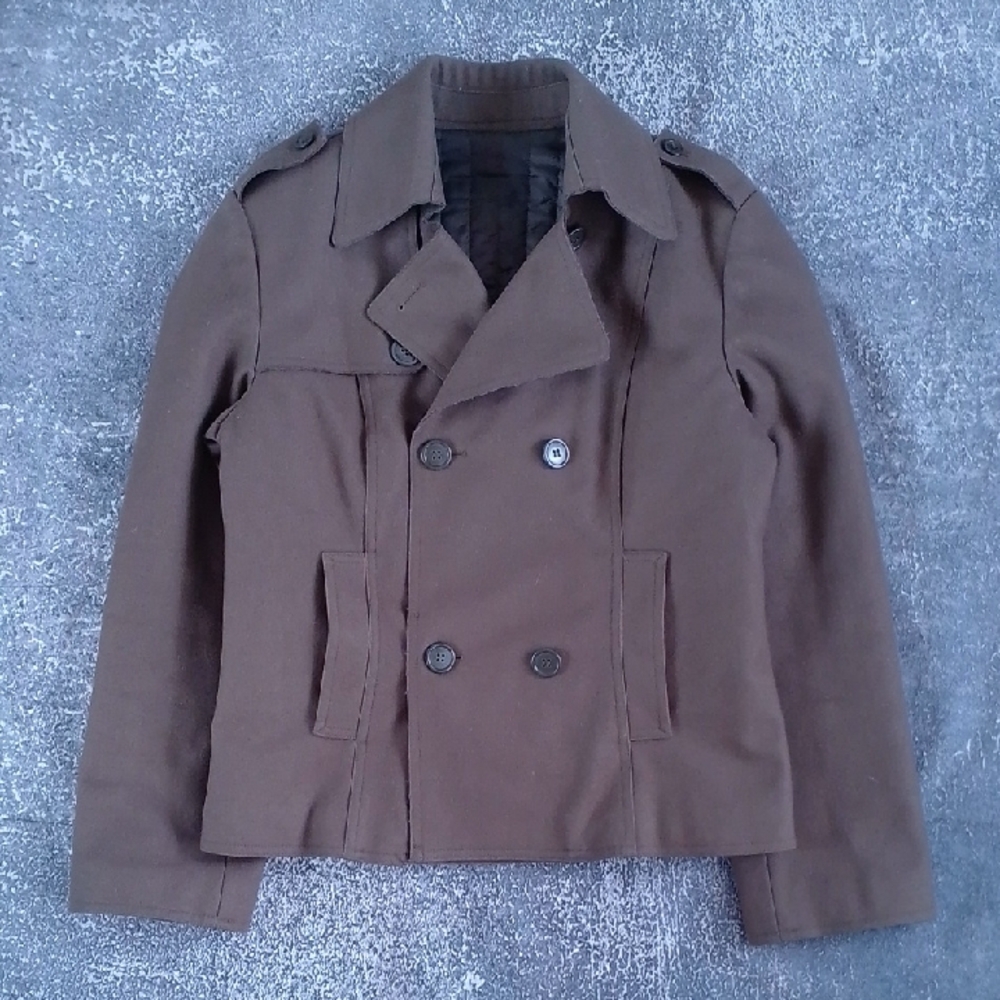Max Mara MAX&Co GIACCONE CABAN COAT Brown Double-Breasted Jacket